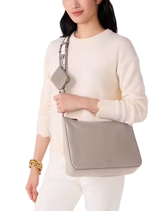 Kate Spade New York Emma Large Crossbody Cozy Grey