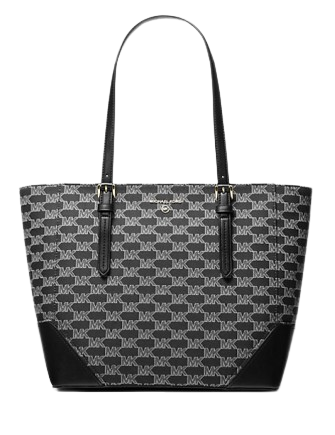 Michael Michael Kors Aria Large Signature Logo Jacquard Tote Bag