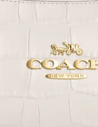 Coach Charlotte Croc Embossed Shoulder Bag Brixton Baker