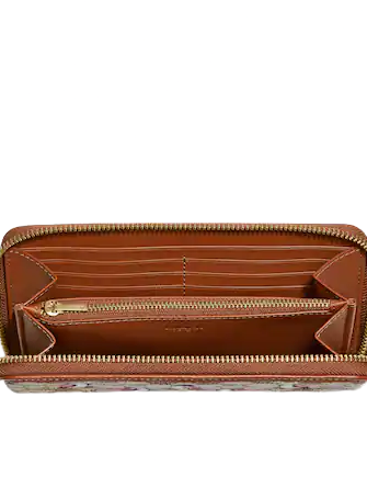 coach accordion zip wallet