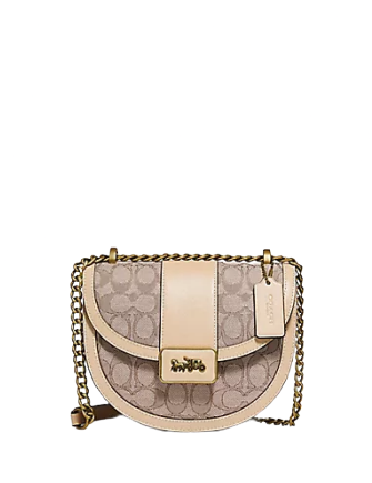 Coach Alie Saddle Bag in Signature Jacquard