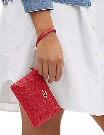 イチゴ柄【COACH】Corner Zip Wristlet リストレット ポーチ イチゴ柄【COACH】Corner Zip Wristlet リストレット ポーチ