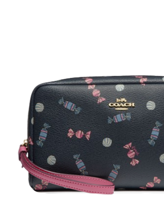 Coach Boxy Cosmetic Case With Scattered Candy Print Brixton Baker