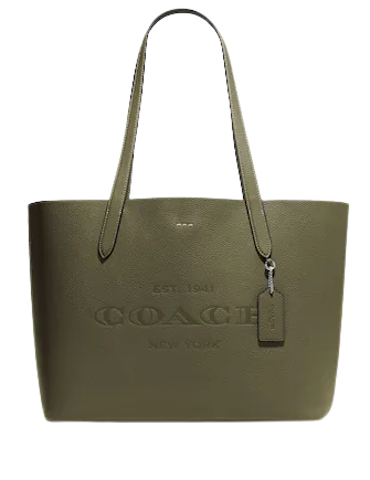 Coach Brown Pebbled Leather Crossbody Shoulder Laptop Bag Est. 1941