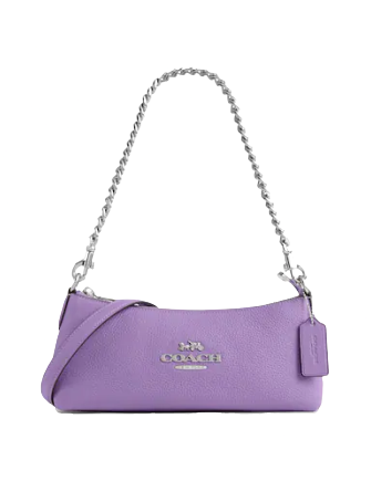 Coach Outlet Charlotte Shoulder Bag Purple One Size