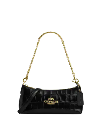 Coach croc embossed bag sale