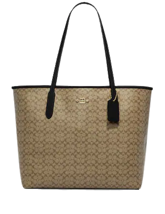 Coach sig city 2025 zip tote f58292