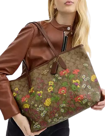 Coach City Tote In Signature Canvas With Floral Print | Brixton Baker Coach City Tote In Signature Canvas With Floral Print | Brixton Baker
