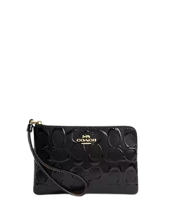 Coach Corner Zip In Signature Leather | Brixton Baker