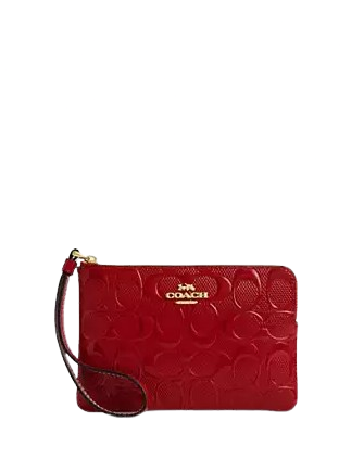Coach Corner Zip In Signature Leather | Brixton Baker