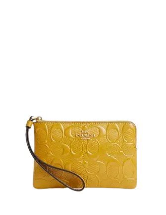 Coach Corner Zip In Signature Leather | Brixton Baker