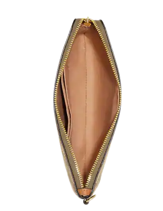 Coach Corner Zip Trio In Signature Canvas