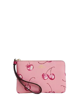 Coach Corner Zip Wristlet With Cherry Print | Brixton Baker Coach Corner Zip Wristlet With Cherry Print | Brixton Baker