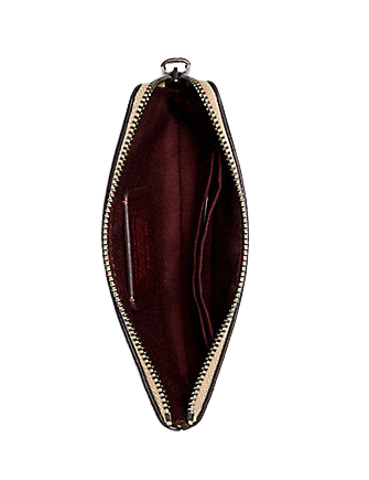 Coach Corner Zip Wristlet In Signature Canvas With Rexy By Guang Coach Corner Zip Wristlet In Signature Canvas With Rexy By Guang