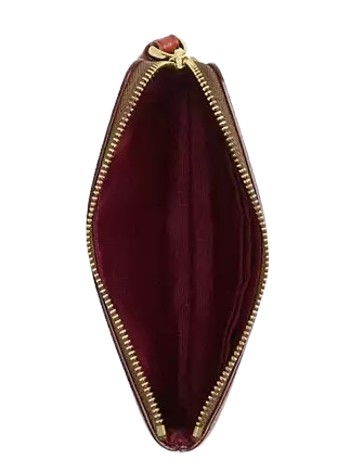 Coach Corner Zip Wristlet In Signature Canvas With Sticker Print