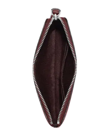 Coach Corner Zip Wristlet With Coach Stripe