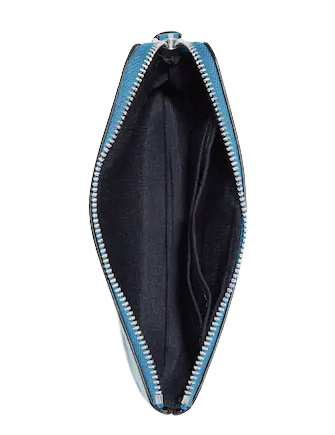 Coach Corner Zip Wristlet With Dolphin Print