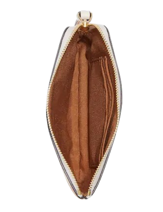 Coach Corner Zip Wristlet With Floral Cluster Print