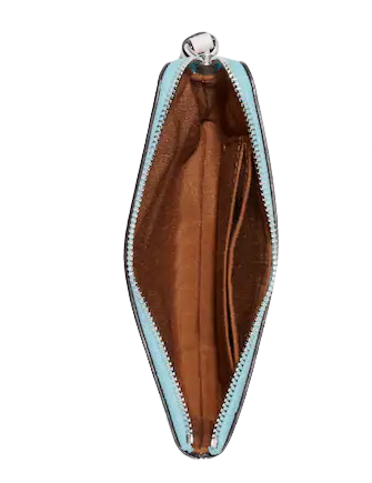 Coach Corner Zip Wristlet With Hawaiian Print