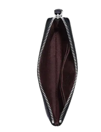 Corner zip wristlet with butterfly print hot sale