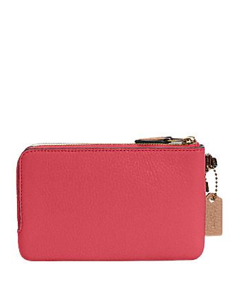 Coach Double Corner Zip Wristlet In Colorblock | Brixton Baker Coach Double Corner Zip Wristlet In Colorblock | Brixton Baker