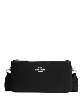 Coach Women s Double Zip Crossbody Bag in Refined Pebble Leather