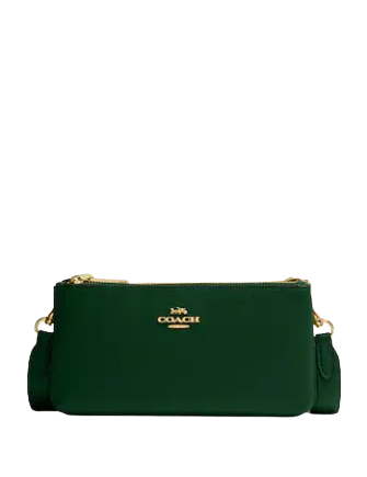 Coach Outlet Double Zip Crossbody Green