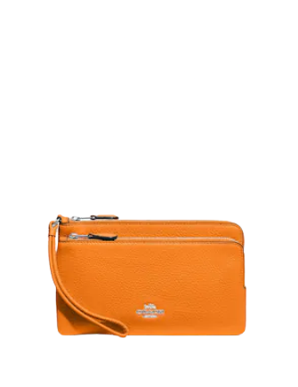 Madison | Double Zip Wallet Orange