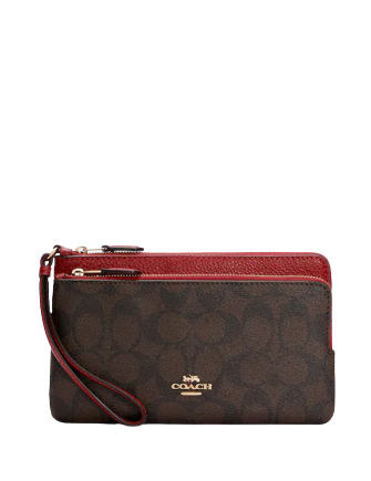 Coach wallet on sale red