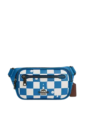 Coach Elias Mini Belt Bag With Checkerboard Print | Brixton Baker