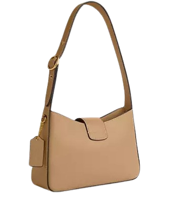Coach Eliza Shoulder Bag With Leather Covered Closure Coach Eliza Shoulder Bag With Leather Covered Closure