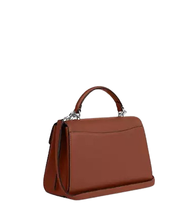 Coach Eliza Top Handle With Leather Covered Closure Coach Eliza Top Handle With Leather Covered Closure