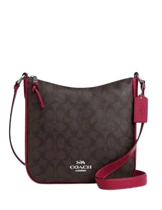 Coach zip file crossbody hotsell