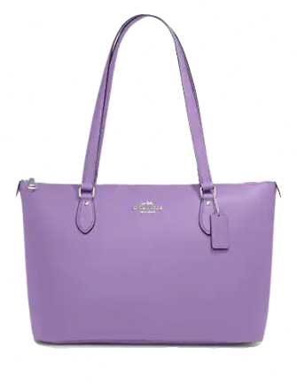Purple coach tote bag hot sale