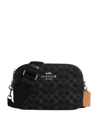 Coach studded denim camera bag best sale