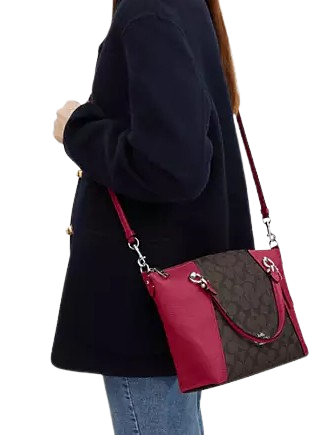 Coach prairie signature satchel on sale