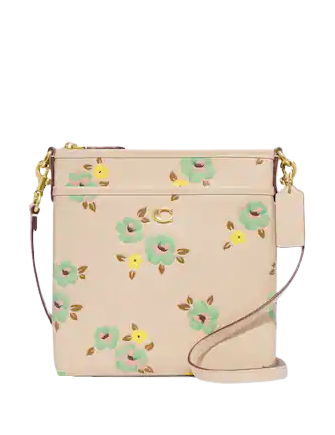 Kitt messenger crossbody in signature rose print hotsell