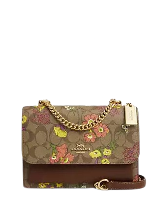 Coach Klare Crossbody In Signature Canvas With Floral Print
