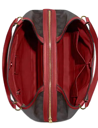 Coach women's hallie shoulder discount bag in signature canvas