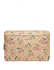 Coach Laptop Sleeve In Signature Canvas With Heart Cherry Print