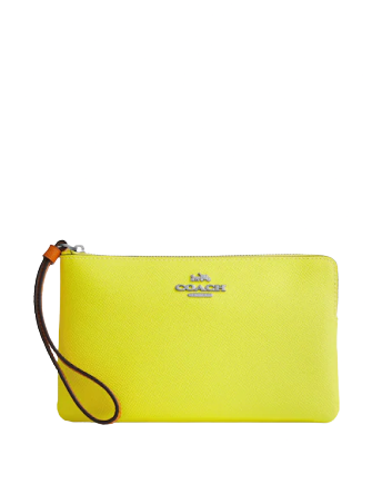 Coach Large Corner Zip Wristlet In Colorblock | Brixton Baker Coach Large Corner Zip Wristlet In Colorblock | Brixton Baker