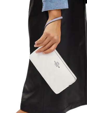 Coach Large Corner Zip Wristlet In Signature Canvas | Brixton Baker Coach Large Corner Zip Wristlet In Signature Canvas | Brixton Baker