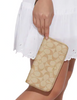 Coach Long Zip Around Wallet In Signature Canvas