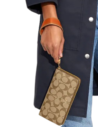 Coach top money bag