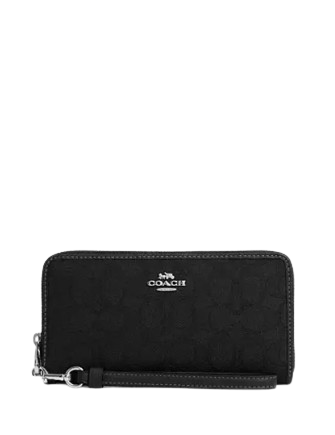 Coach Long Zip Around Wallet In Signature Jacquard | Brixton Baker Coach Long Zip Around Wallet In Signature Jacquard | Brixton Baker