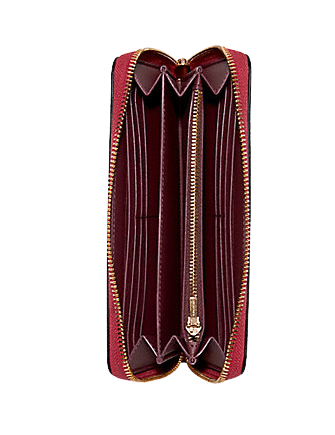 Coach Long Zip Around Wallet With Horse And Carriage