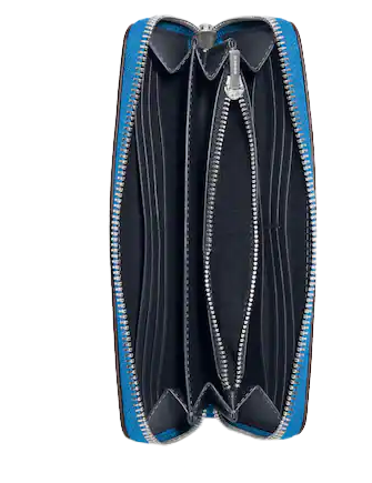 Coach Long Zip Around Wallet With Signature Canvas