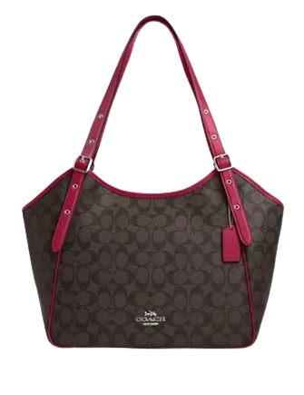 Coach signature discount zip shoulder bag