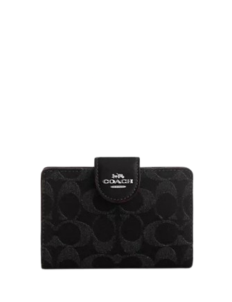 Coach denim wallet hotsell