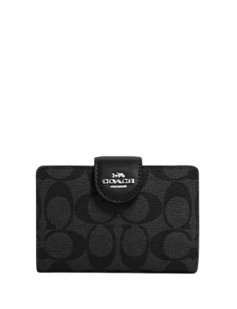 Coach Medium Corner Zip Wallet In Signature Canvas | Brixton Baker Coach Medium Corner Zip Wallet In Signature Canvas | Brixton Baker